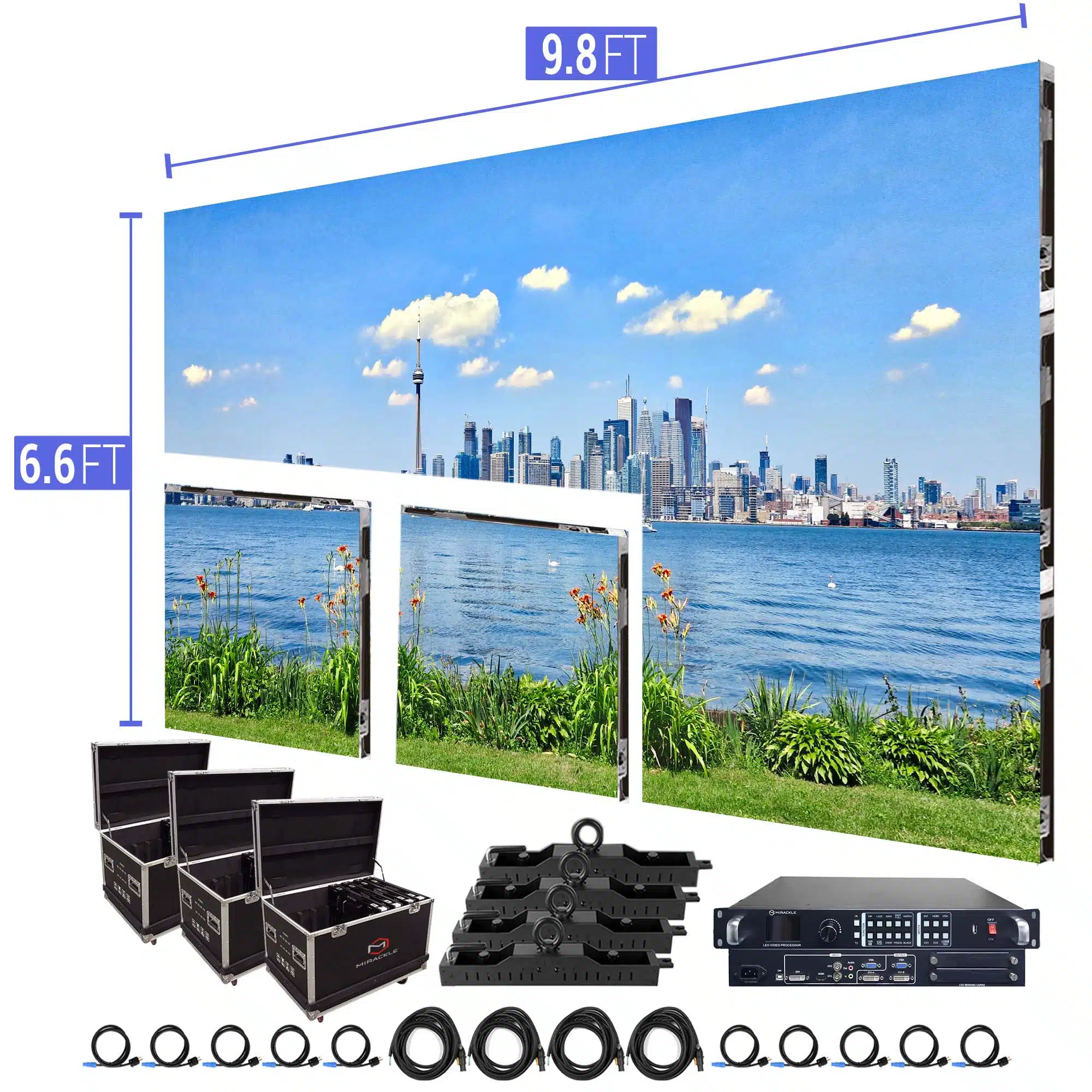 LED Screen Panels 9.8′ x 6.6′ P3.91mm Indoor